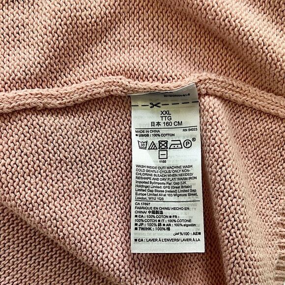 GAP Kids Pink Dust Hooded Cardigan XXL - Picture 6 of 9